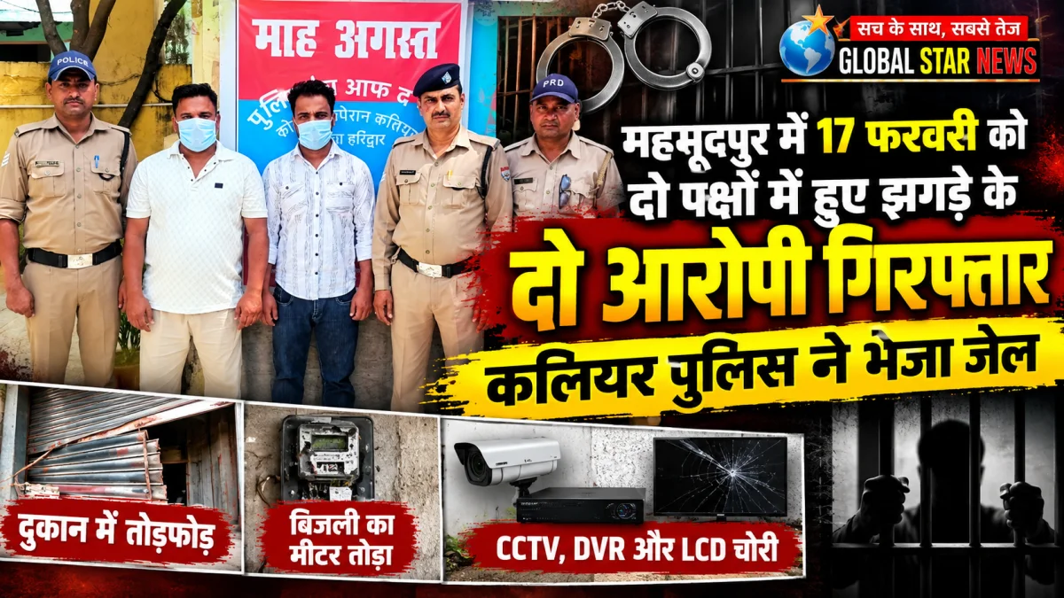 महमूदपुर झगड़ा मामले में कलियर पुलिस की बड़ी कार्रवाई, दो आरोपी गिरफ्तार